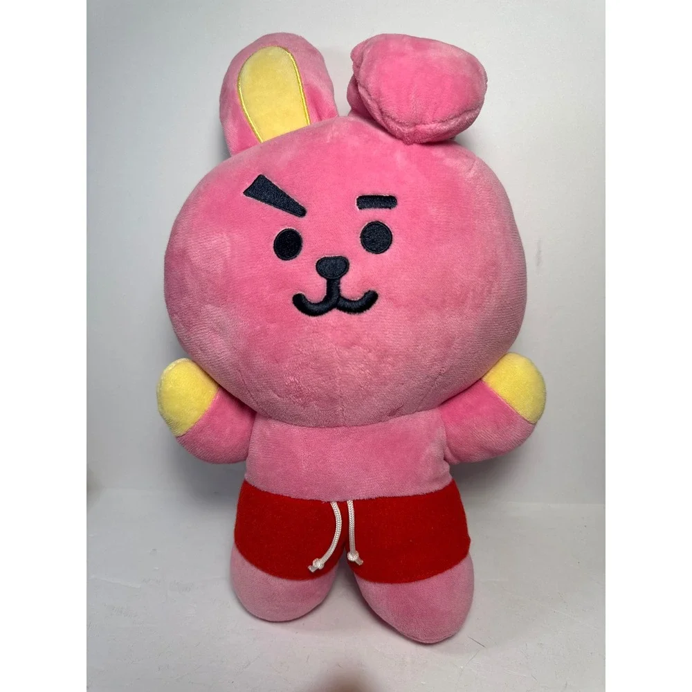 BT21 Cooky Plush Toy 12in Pink  Red Shorts Jungkook Bunny